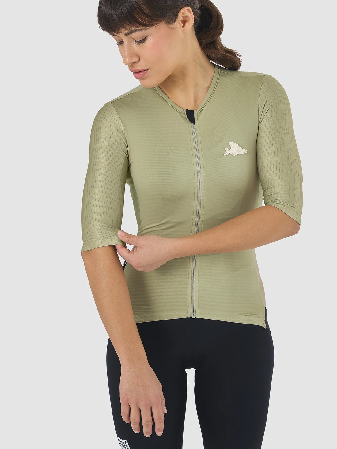 Café du Cycliste Olympe Textured Women's Jersey Radtrikot Mountain Puddle