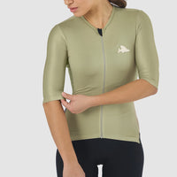 Café du Cycliste Olympe Textured Women's Jersey Radtrikot Mountain Puddle