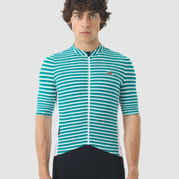Café du Cycliste Romy Men's Jersey Radtrikot White / Dark Sea