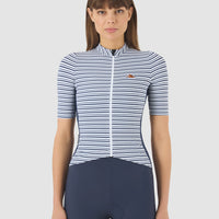Café du Cycliste Romy Women's Jersey Radtrikot White Navy