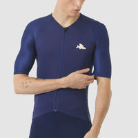 Café du Cycliste Men's Superlight Jersey Vinciane Radtrikot Navy