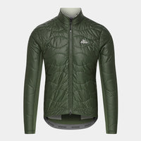 Café du Cycliste Albertine V2 Men's Thermal Cycling Jacked Winter Fahrradjacke Khaki