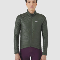 Café du Cycliste Albertine V2 Men's Thermal Cycling Jacked Winter Fahrradjacke Khaki