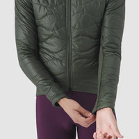 Café du Cycliste Albertine V2 Men's Thermal Cycling Jacked Winter Fahrradjacke Khaki