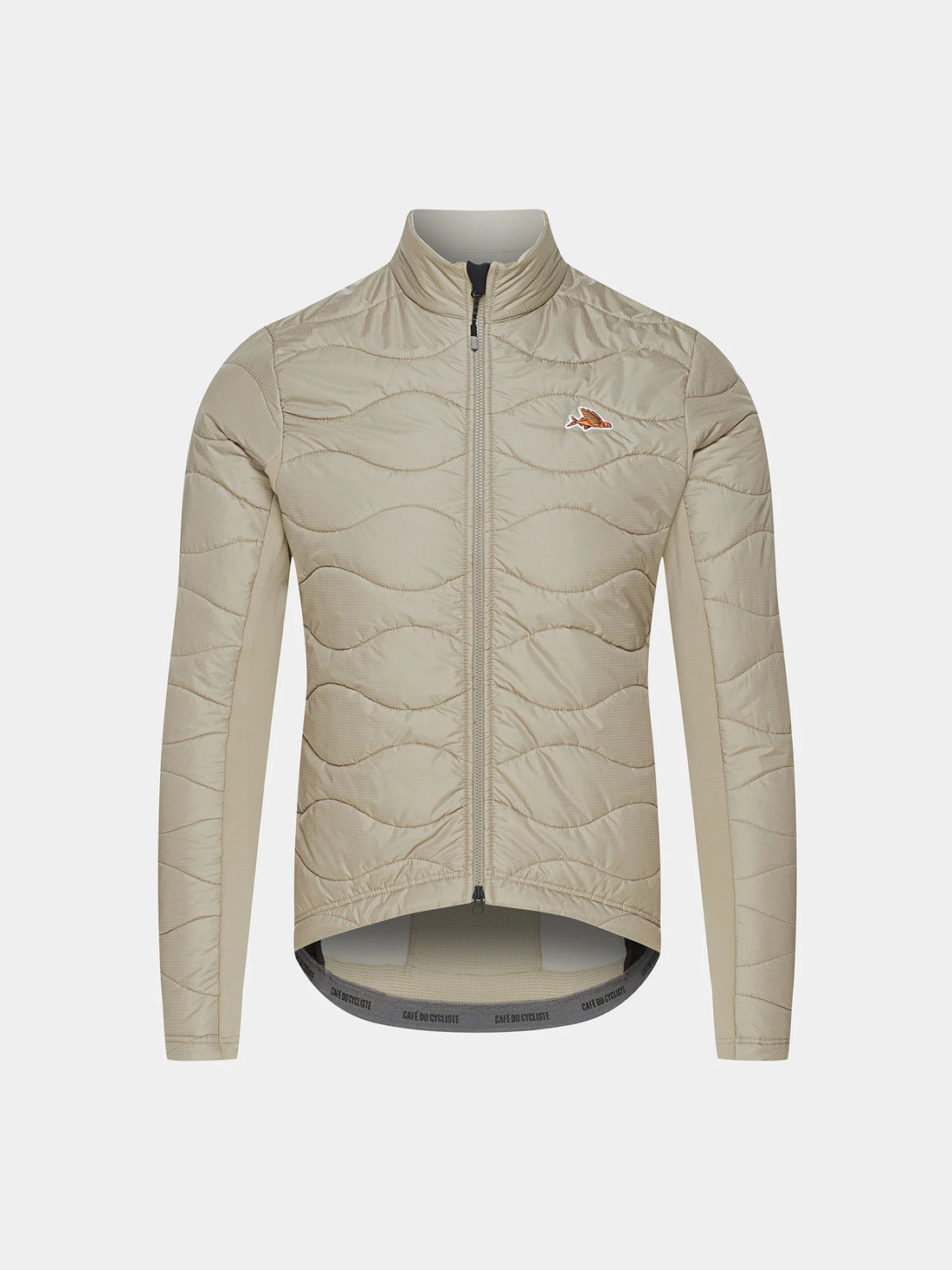 Café du Cycliste Albertine V2 Men's Thermal Cycling Jacked Winter Fahrradjacke Pearl Grey