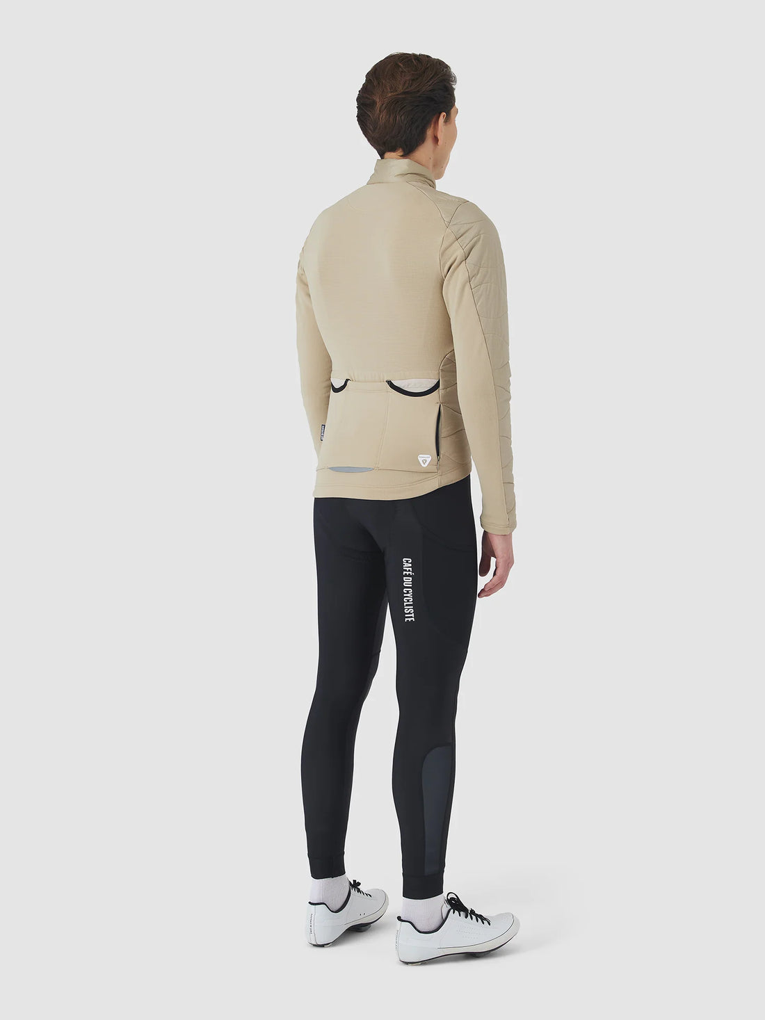 Café du Cycliste Albertine V2 Men's Thermal Cycling Jacked Winter Fahrradjacke Pearl Grey