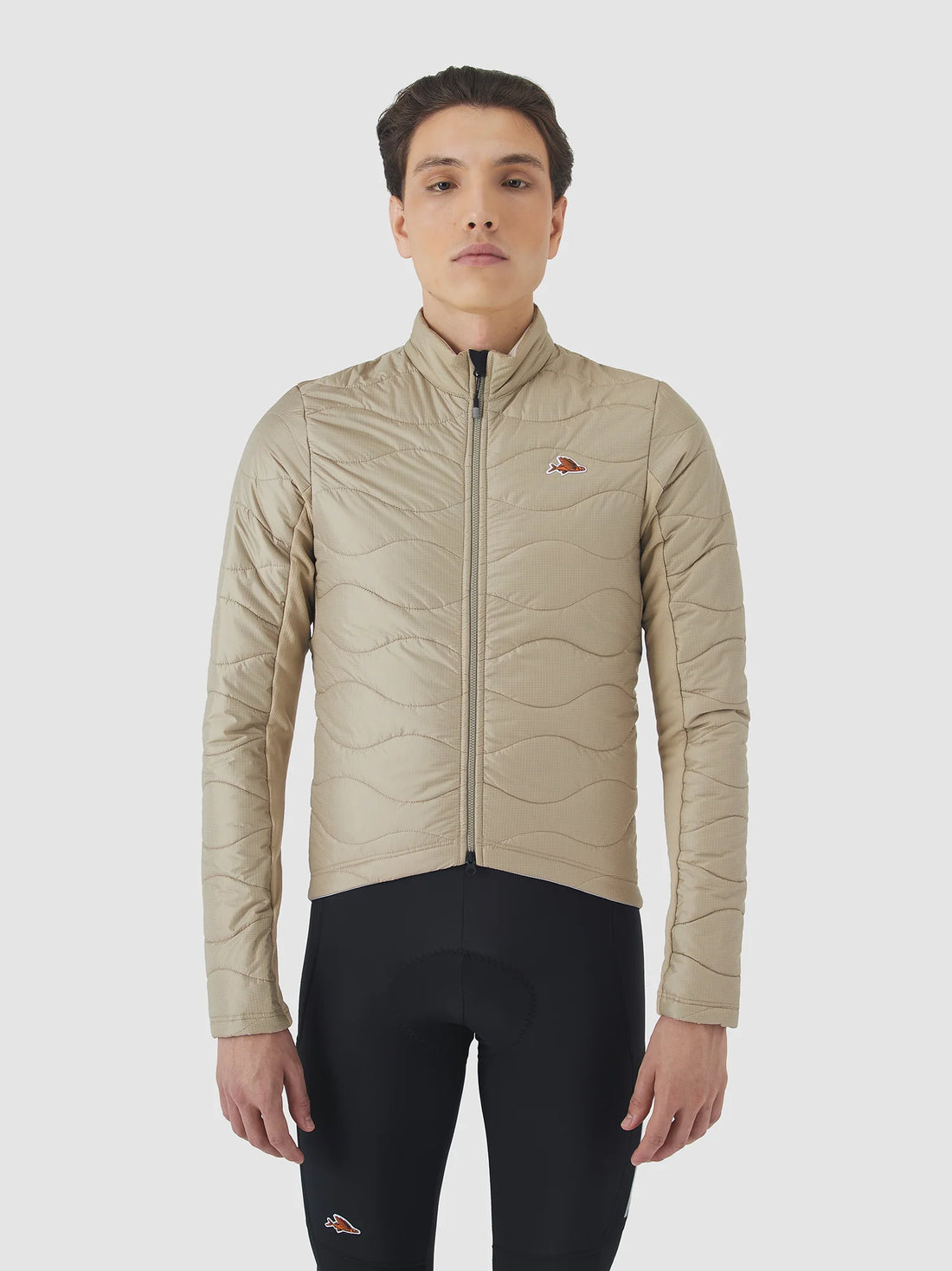 Café du Cycliste Albertine V2 Men's Thermal Cycling Jacked Winter Fahrradjacke Pearl Grey
