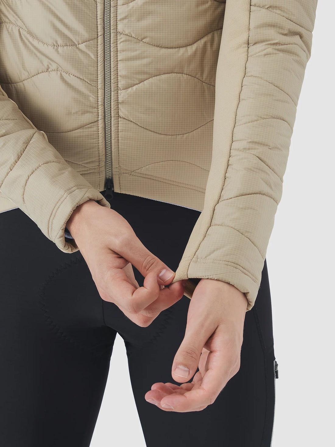 Café du Cycliste Albertine V2 Men's Thermal Cycling Jacked Winter Fahrradjacke Pearl Grey