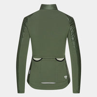 Café du Cycliste Albertine V2 Women's Thermal Cycling Jacked Winter Fahrradjacke Khaki