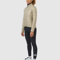 Café du Cycliste Albertine V2 Women's Thermal Cycling Jacked Winter Fahrradjacke Pearl Grey