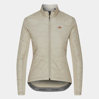 Café du Cycliste Albertine V2 Women's Thermal Cycling Jacked Winter Fahrradjacke Pearl Grey