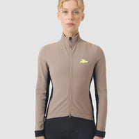 Café du Cycliste Manon Women's Softshell Jacket Fahrradjacke Oyster Grey
