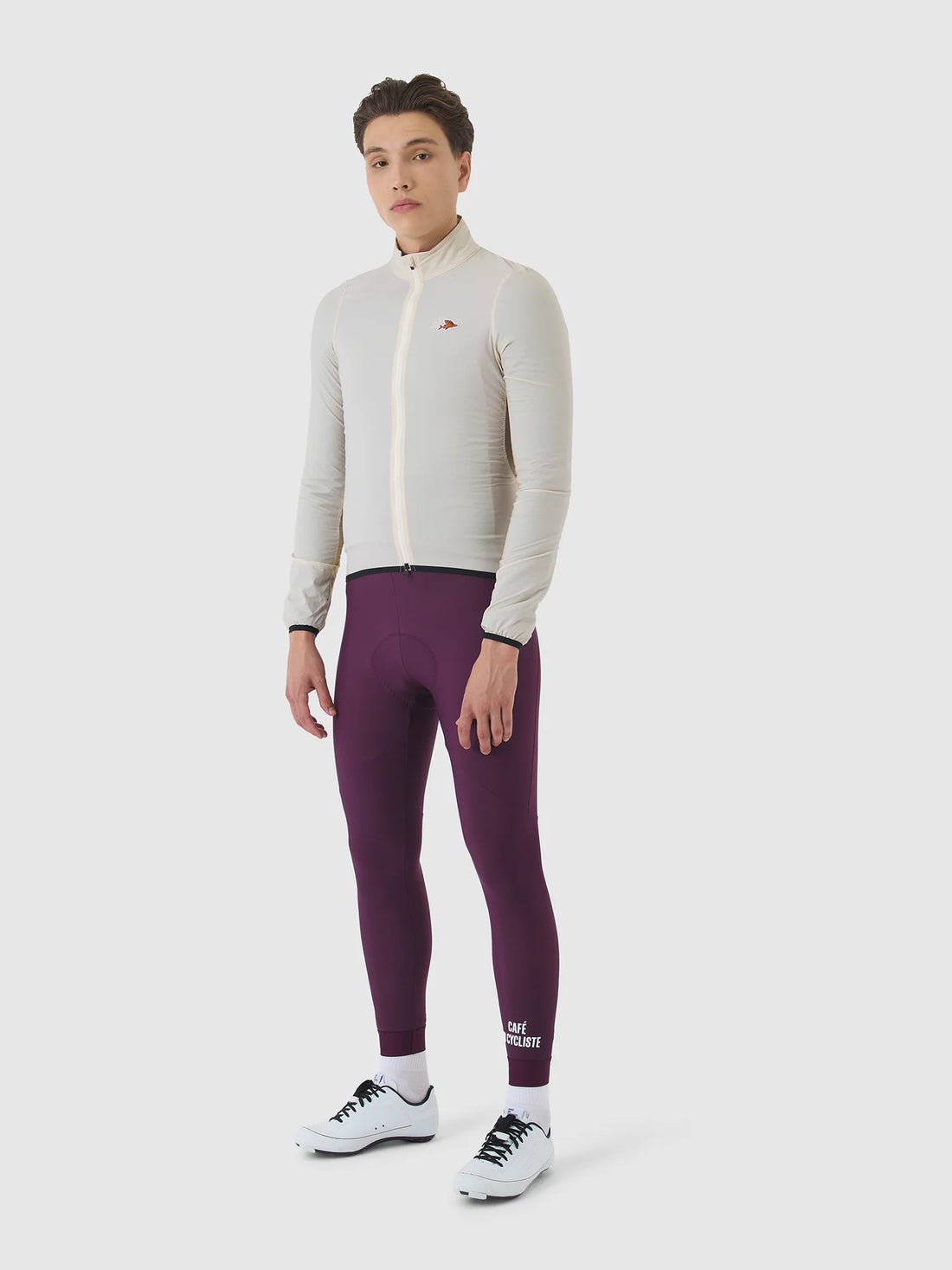 Café du Cycliste Edith Men's Cycling Windjacket Wind Fahrradjacke Chalk