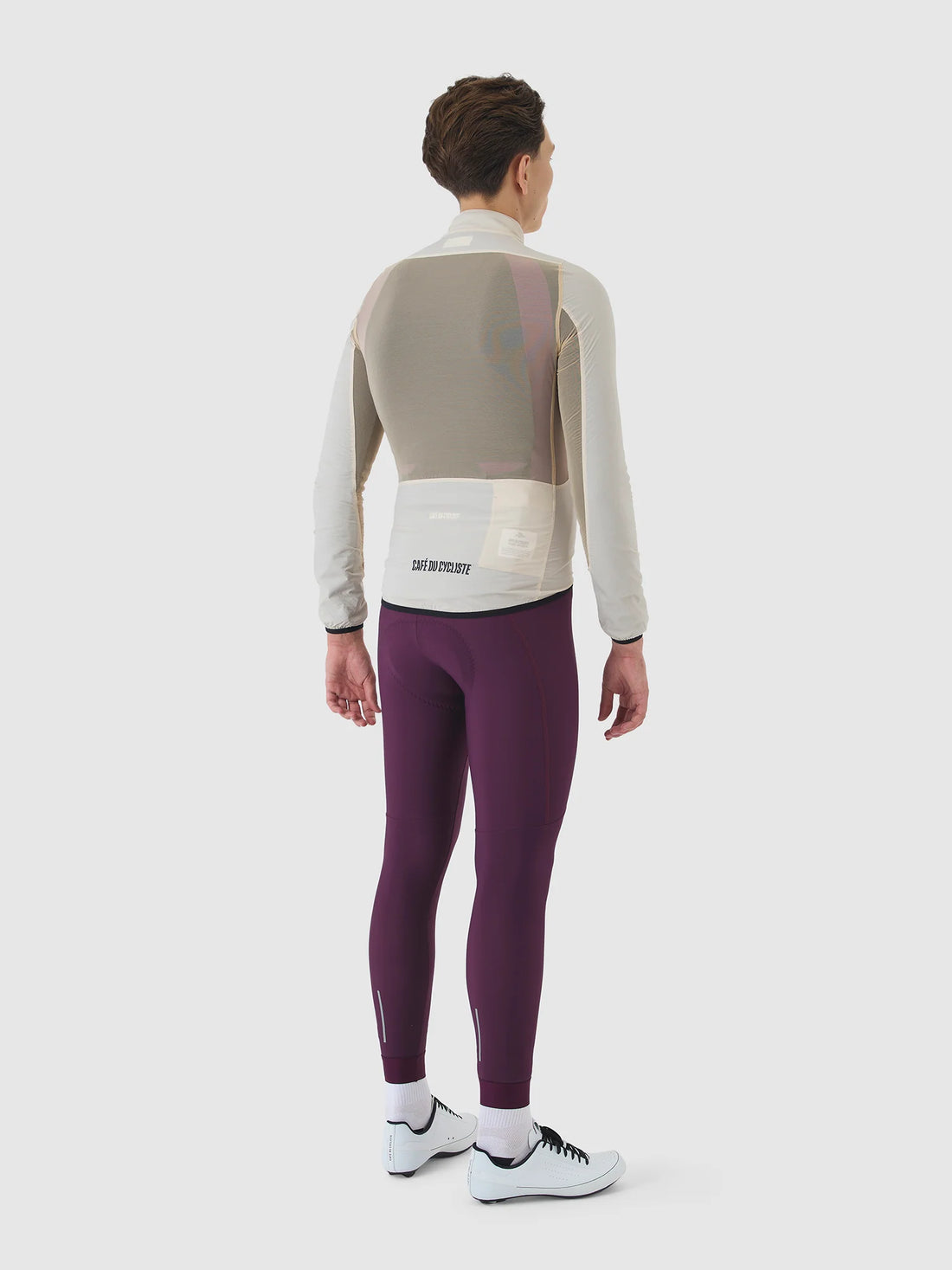 Café du Cycliste Edith Men's Cycling Windjacket Wind Fahrradjacke Chalk