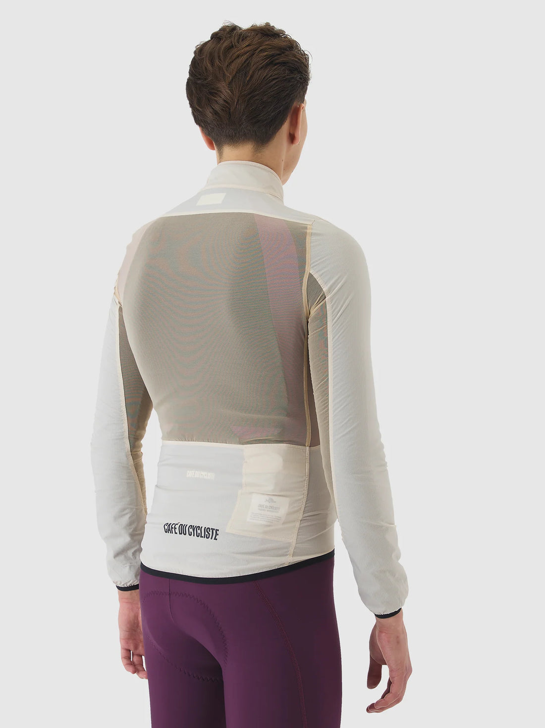 Café du Cycliste Edith Men's Cycling Windjacket Wind Fahrradjacke Chalk