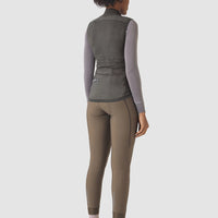 Café du Cycliste Edith Women's Cycling Gilet Windweste Charcoal