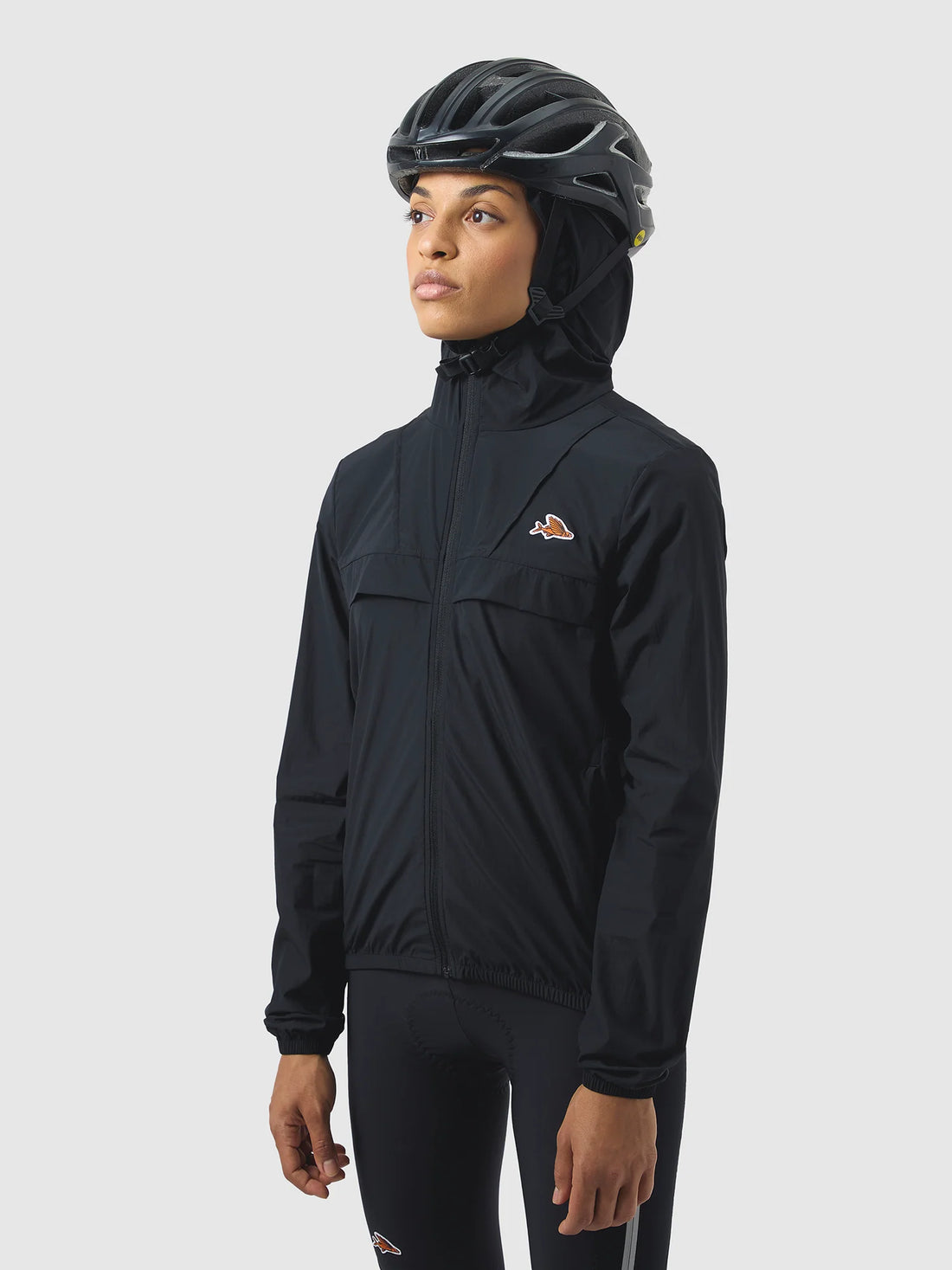 Café du Cycliste Ilona Women's Windproof Jacket Wind Fahrradjacke Black