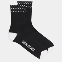 Café du Cycliste Dotted Socks Radsocken Black
