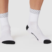Café du Cycliste Dotted Socks Radsocken White