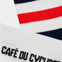 Café du Cycliste Skate Socks Radsocken Navy / Red