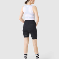 Pantaloncini con bretelle Release Café du Cycliste Sophie da donna neri