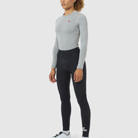Café du Cycliste Theresa Women's Brushed Tights Thermo Radhose ohne Träger Black