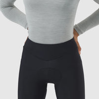 Café du Cycliste Theresa Women's Brushed Tights Thermo Radhose ohne Träger Black