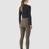 Café du Cycliste Theresa Women's Brushed Tights Thermo Radhose ohne Träger Carob