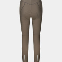 Café du Cycliste Theresa Women's Brushed Tights Thermo Radhose ohne Träger Carob