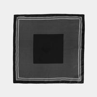 Café du Cycliste Unisex Carré de Soie Silk Scarf Halstuch aus Seide Black