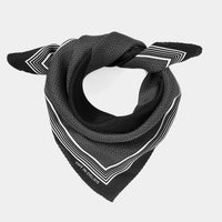 Café du Cycliste Carré de Soie Silk Neck Scarf Halstuch aus Seide Black