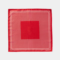 Café du Cycliste Unisex Carré de Soie Silk Scarf Halstuch aus Seide Rot