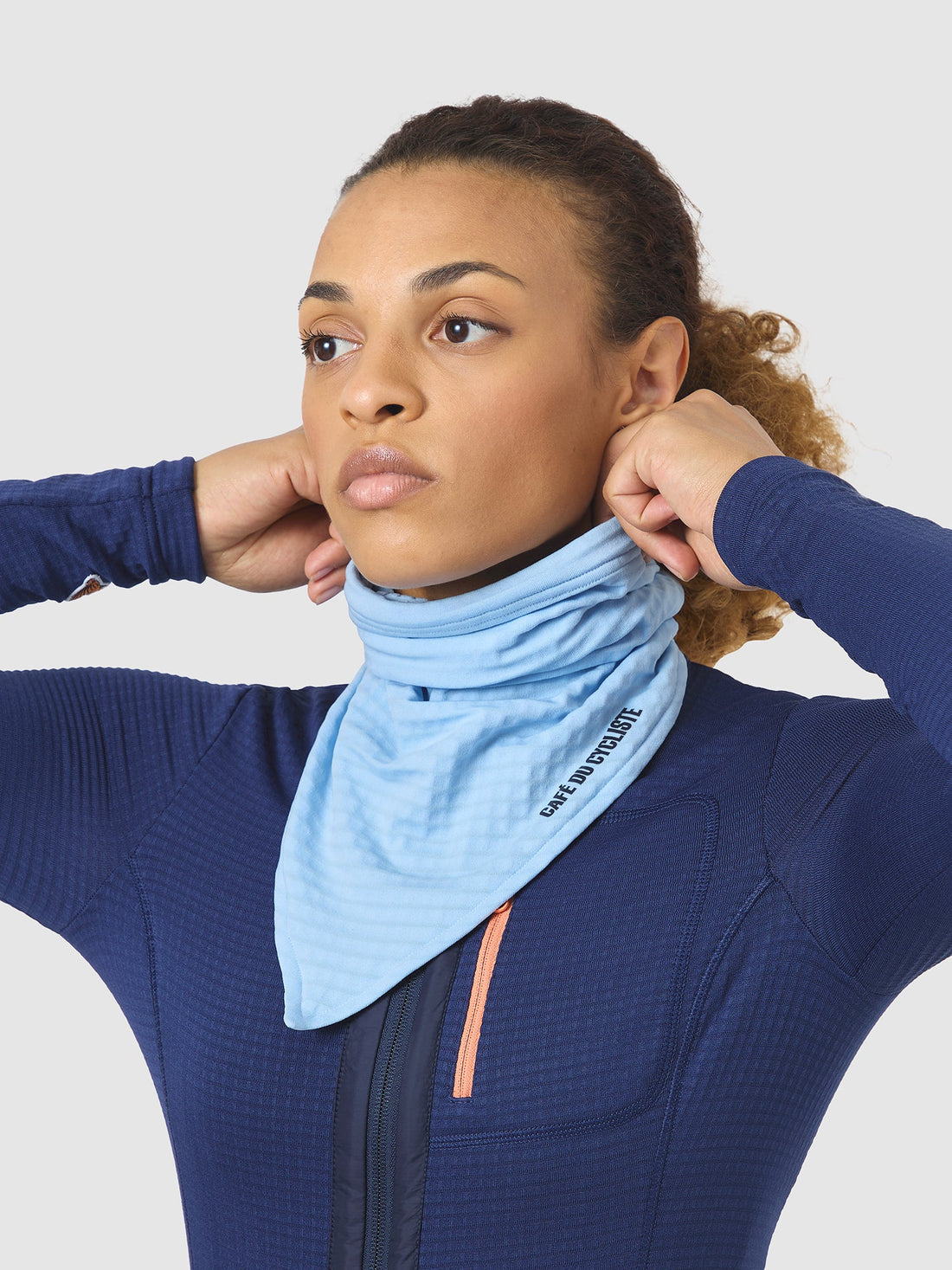 Café du Cycliste Moira Unisex Neck Warmer Halswärmer Ice Blue