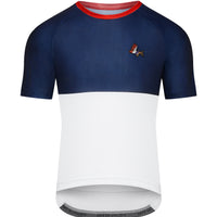 Café du Cycliste Betty Men's Superlight Cycling Jersey Radtrikot Navy White
