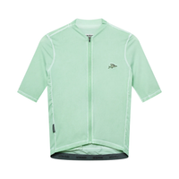 Café du Cycliste Men's Superlight Jersey Laurette Radtrikot Cold Dye Jadeite