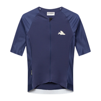 Café du Cycliste Women's Superlight Jersey Vinciane Radtrikot Navy Blue