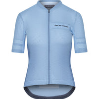 Café du Cycliste Christelle Women's Superlight Cycling Jersey Radtrikot Light Blue
