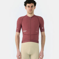 Universal Colours Chroma Men's Short Sleeve Jersey Radtrikot Jaipur Red