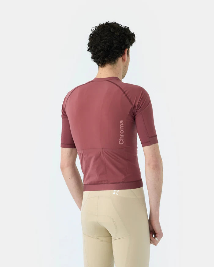 Universal Colours Chroma Men's Short Sleeve Jersey Radtrikot Jaipur Red