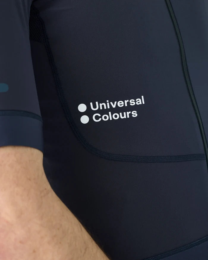 Universal Colours Chroma Men's Short Sleeve Jersey Radtrikot Midnight Blue