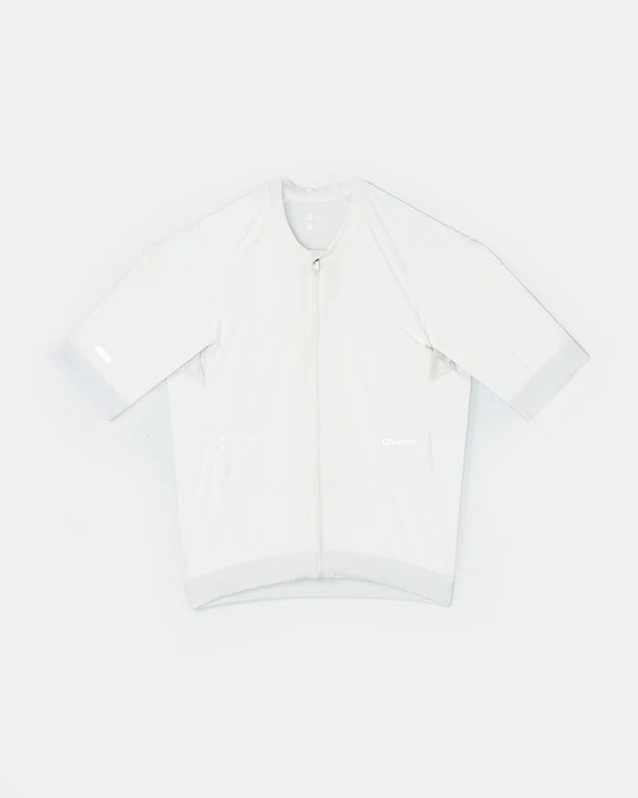 Universal Colours Chroma Men's Short Sleeve Jersey Radtrikot Off White