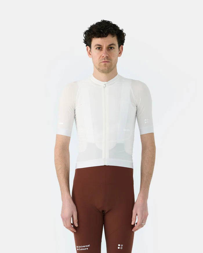 Universal Colours Chroma Men's Short Sleeve Jersey Radtrikot Off White