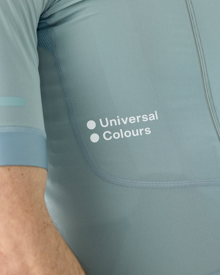 Universal Colours Chroma Men's Short Sleeve Jersey Radtrikot Sky Blue