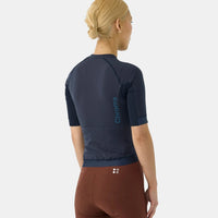 Universal Colours Chroma Women's Short Sleeve Jersey Radtrikot Midnight Blue