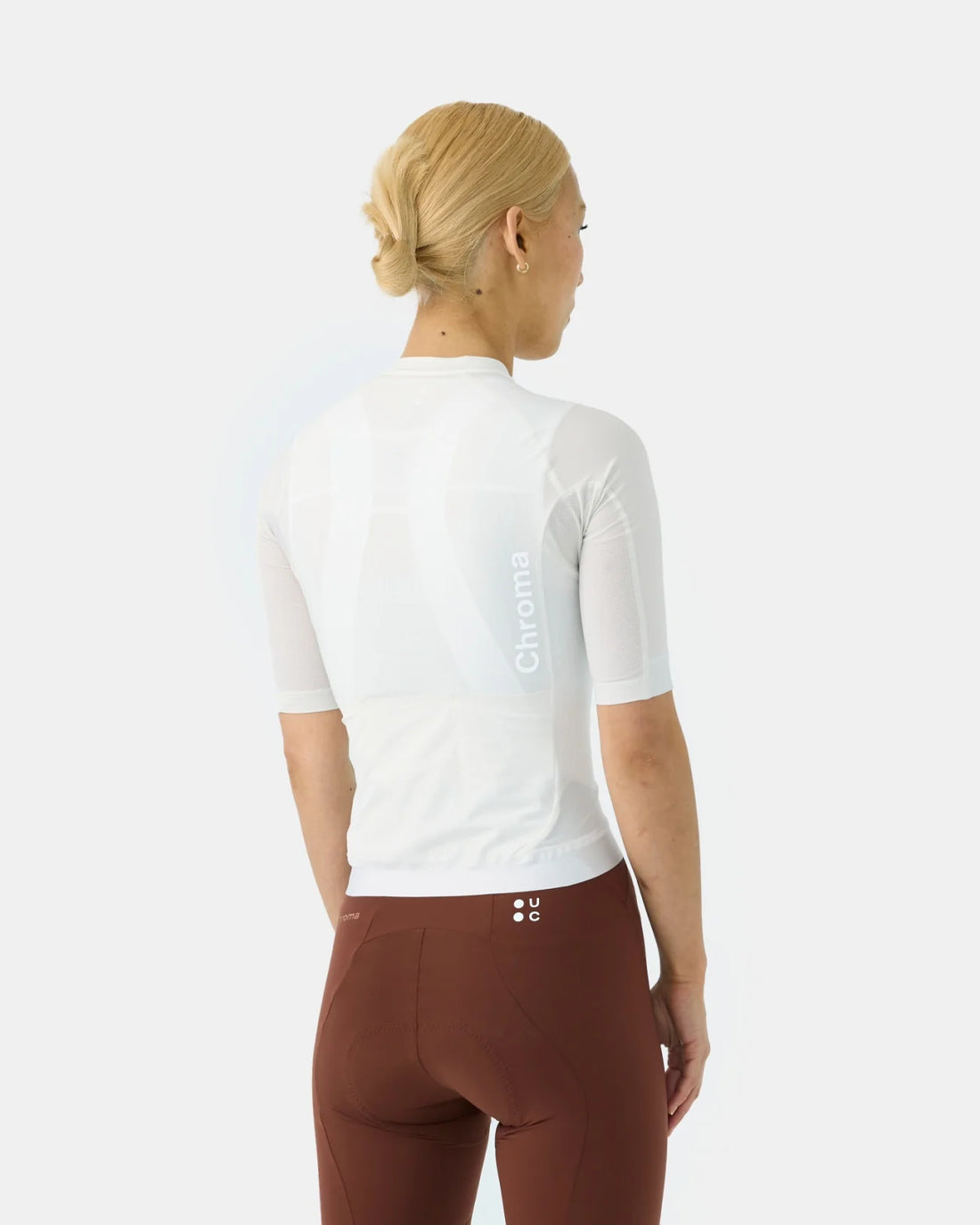 Universal Colours Chroma Women's Short Sleeve Jersey Radtrikot Off White