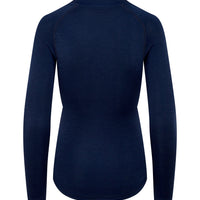 Café du Cycliste Cosette Women's Merino Base Layer Radunterhemd langarm Navy