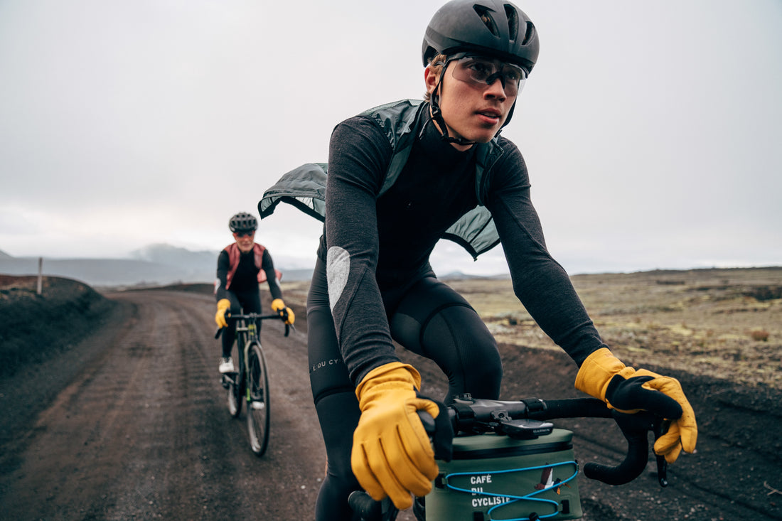 Café du Cycliste Yolande Men's Long Sleeve Merino Cycling Jersey Radtrikot Super Black