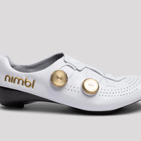 Nimbl Exceed Ultimate Glide Shoes Rennradschuhe White Gold