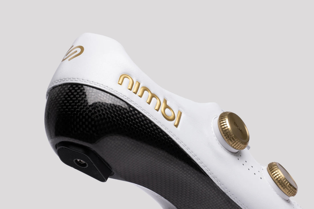 Nimbl Exceed Ultimate Glide Shoes Rennradschuhe White Gold