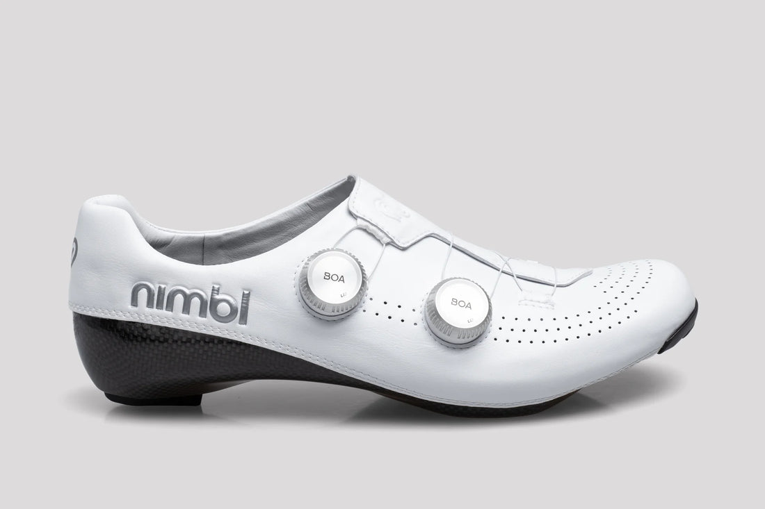 Nimbl Exceed Ultimate Glide Shoes Rennradschuhe White Silver